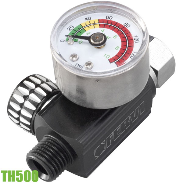 Bộ điều áp khi nén TH500, có đồng hồ áp suất 0 ÷ 10 bar FERVI