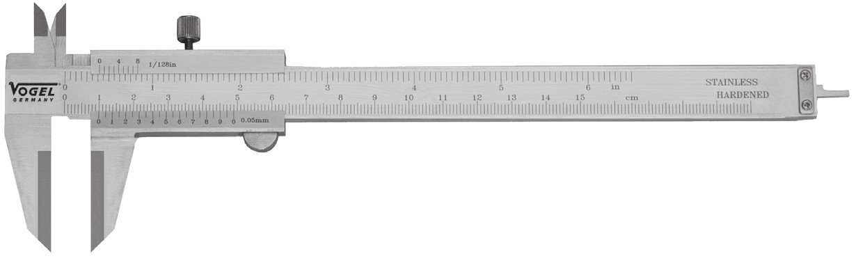 Thước kẹp cơ 150mm ngàm bằng Tungsten - VOGEL Germany 201039