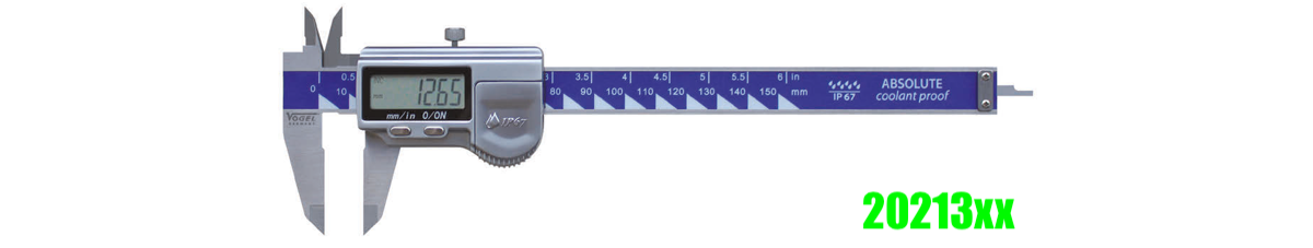 Thước cặp điện tử 150 - 300mm inox IP67 Vogel