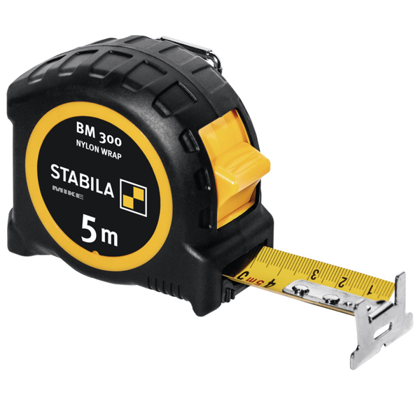 Thước cuộn 5m STABILA 19577, dòng BM 300 phủ nilon