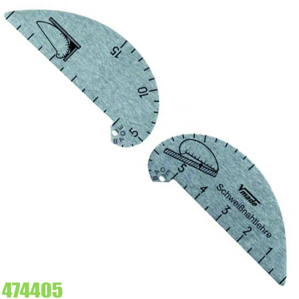 Thước lá chuyên dụng 474405, đo chiều cao, độ dày mối hàn