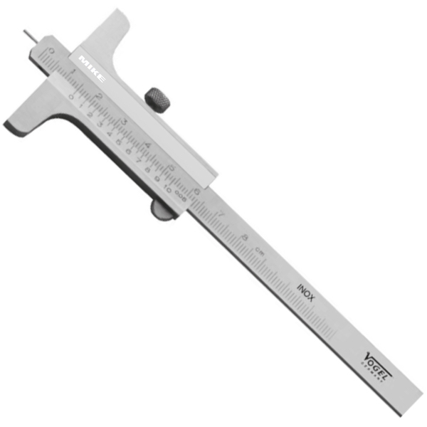 Thước đo độ sâu 221718, đầu đo type F, thang đo 80mm