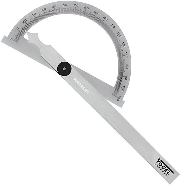 Thước đo góc Protractor 32251, làm từ thép đặc biệt, Germany