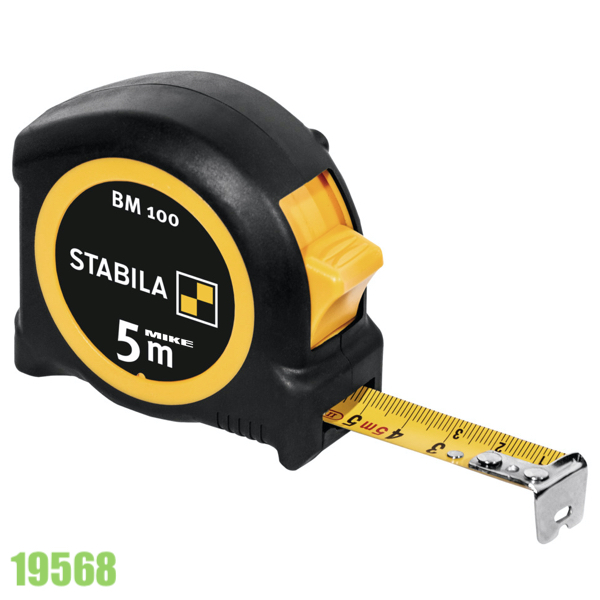Thước kéo 5m STABILA 19568, bản rộng 19mm vỏ nhựa chống va đập