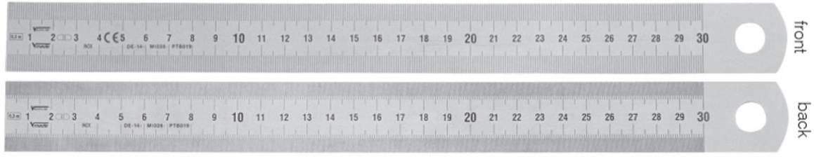 Thước lá chống chói, bề mặt mạ phủ Chrome