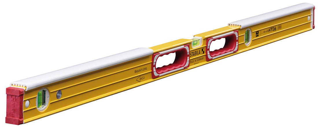 Thước thủy STABILA 196 K trong xây dựng tường gạch