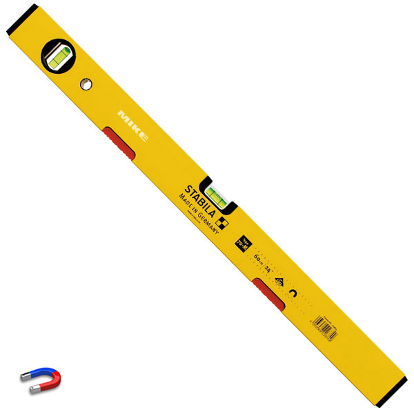 Thước thủy Nivo STABILA dòng 70M, 2 bọt, đế từ tính đất hiếm