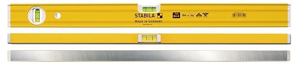 80A Series Thước thủy nivo 30-150cm, 2 bọt thủy, Stabila Germany