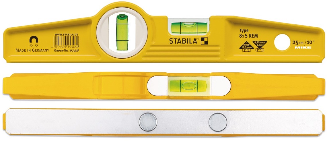 Hình chiếu 3 mặt của thước thủy 81 S REM Torpedo