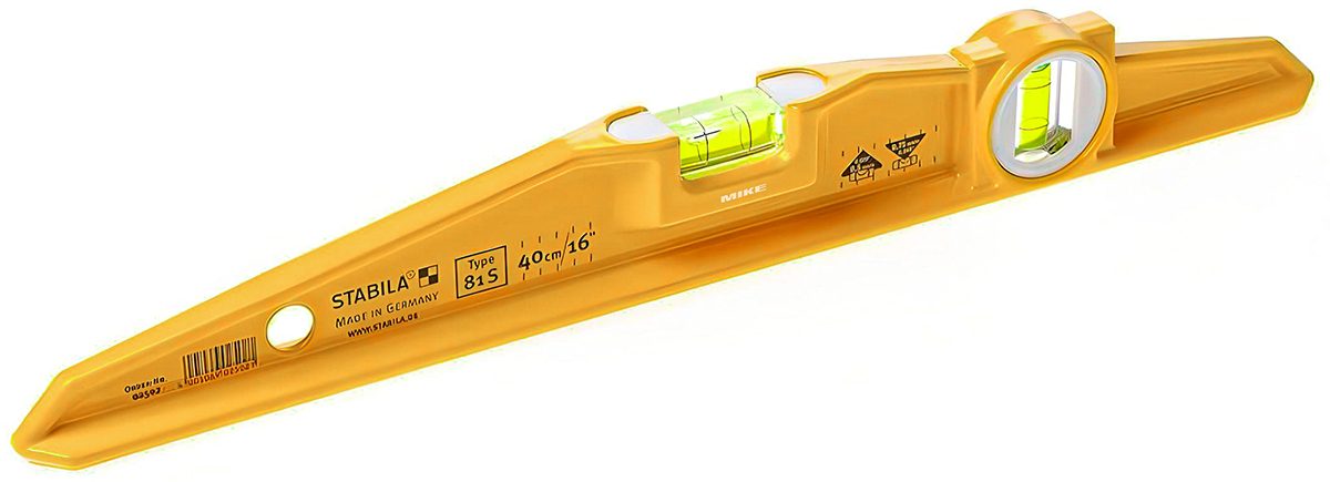 Thước thủy STABILA 81S khung nhôm đúc chữ I đặc, 2 bọt thủy
