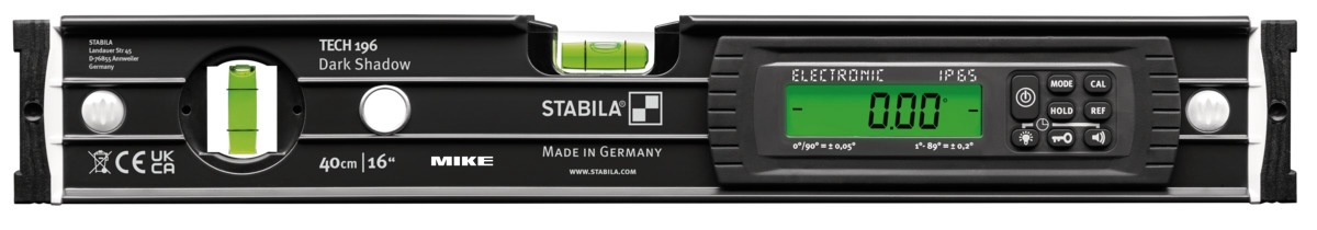 Thước nivo điện tử Black Shadow 40cm TECH 196 - Stabila - Made in Germany