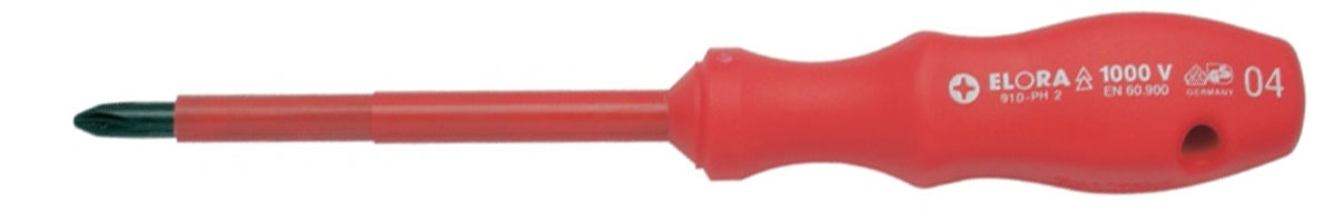 910PH Tua vít 4 cạnh cách điện. Hàng chính hãng ELORA