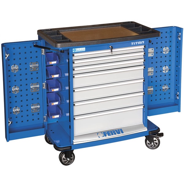 Tủ đựng đồ nghề FEVI C980, đa năng, 7 ngăn kéo và 2 ngăn phụ