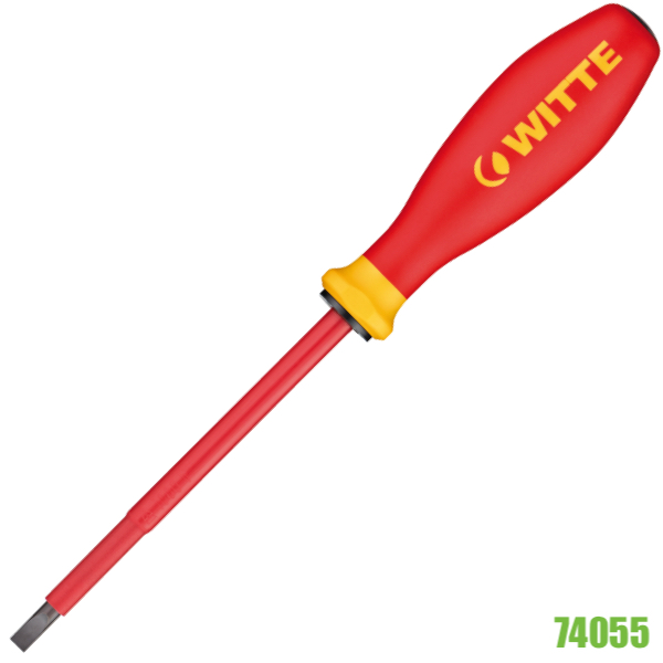 Tua vít dẹt PRO 74050, cách điện VDE 1000V, tua vít thợ điện Pro Witte