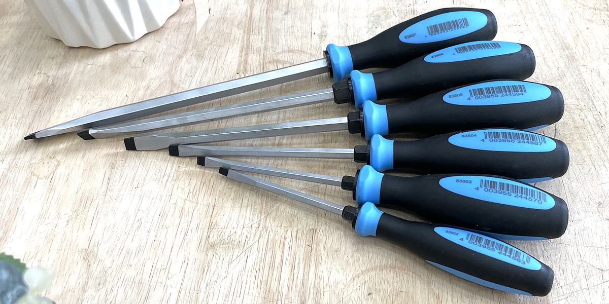 Tua vít đóng mũi dẹt thân và gốc lục giác WITTE 83800 Pro Impact