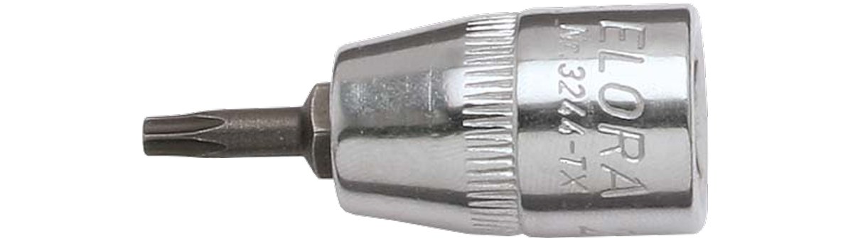 Tua vít hoa thị đầu tuýp 3244-TX, từ TX9 – TX50, vuông 3/8 inch. Elora Germany