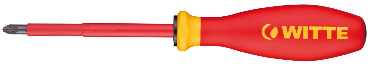 74070 Tua vít hoa thị cách điện VDE 1000V Pro WITTE hàng Đức