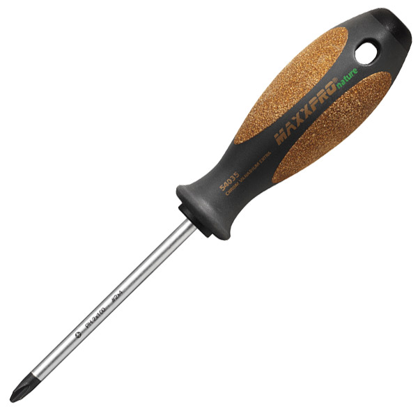 Tua vít hoa thị WITTE 54040 cán vỏ gỗ sồi MAXXPRO Nature