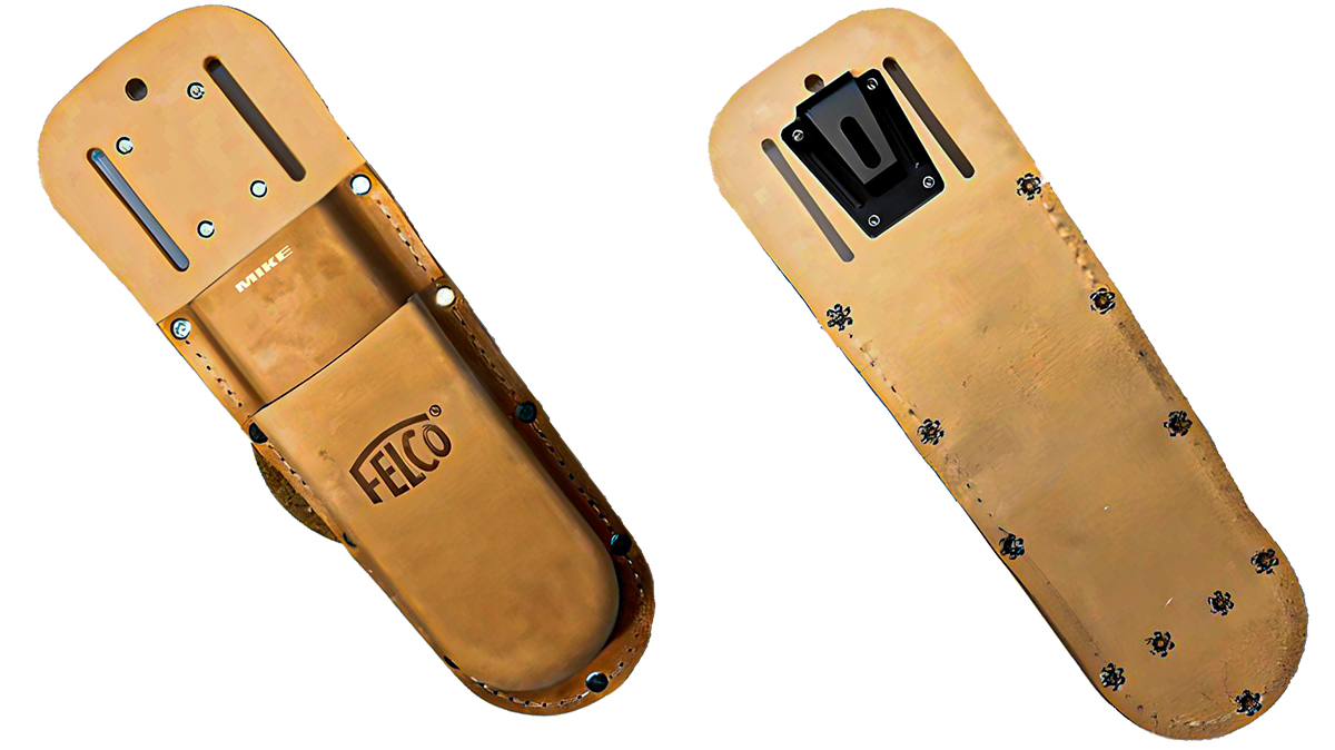 Túi da 2 ngăn FELCO 911, đựng kéo cắt cành và phụ kiện