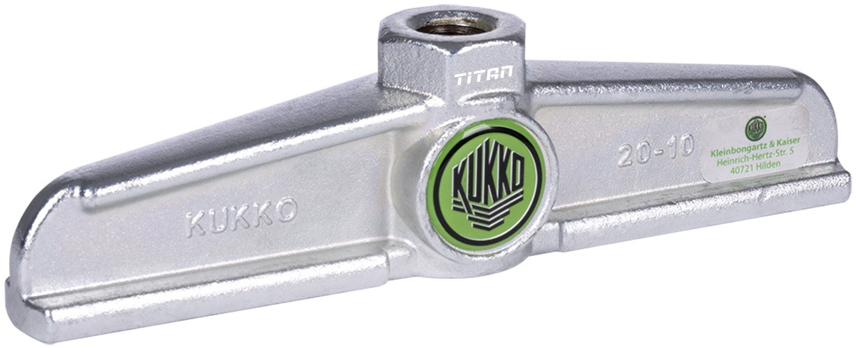 Vai cảo 2 càng kiểu trượt KUKKO 20-10-T, độ mở 30-120mm