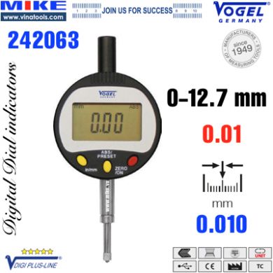 Đồng hồ so điện tử Vogel Germany 0-12.7mm - Germany