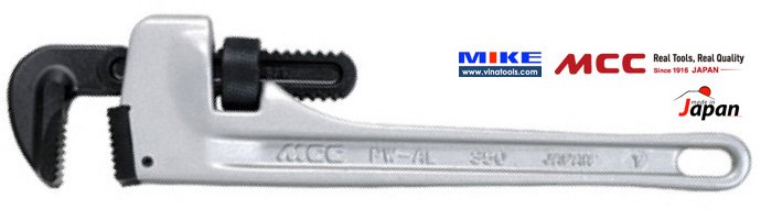 Mỏ lết răng cán nhôm 250mm PW-AL25, Mỏ lết nhôm 10 inch, MCC Japan