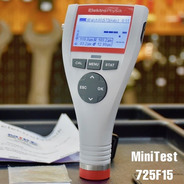 Máy đo độ dày lớp phủ MiniTest 725F15, từ 0 đến 15000µm, ± (5 µm + 0.75%)