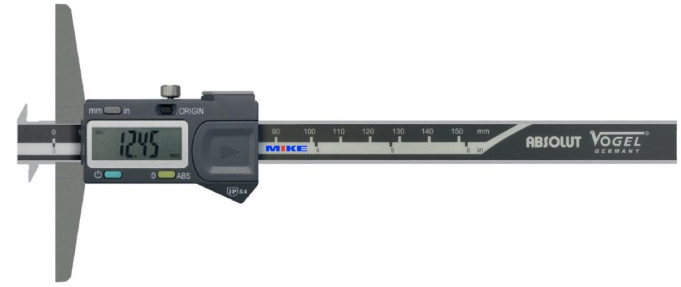 Thước đo sâu điện tử 150mm type E, Digital Depth Calipers. Vogel Germany