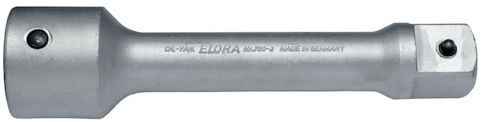 Thanh nối dài 400mm đầu vuông 1 inch. Extension bar 400mm. ELORA Germany.