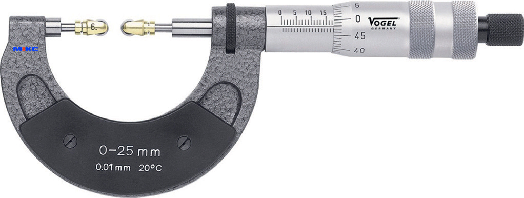 Thước panme đo ngoài, chuyên dụng đo bánh răng Vogel Germany.