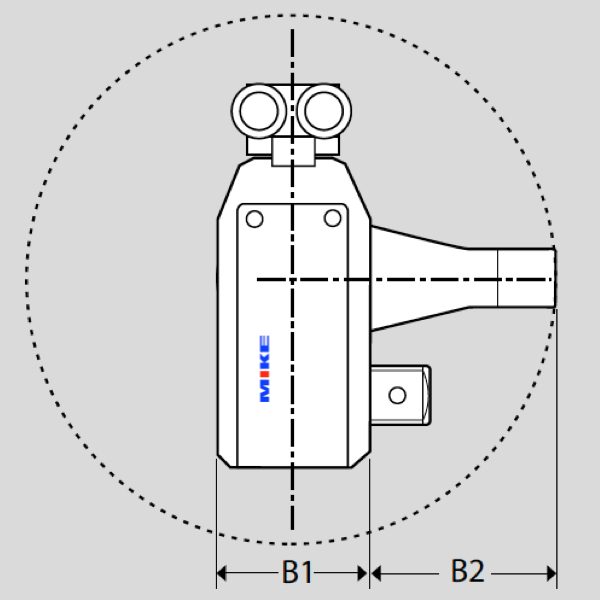 AT Series dimensions - Hydraulic Torque Wrench